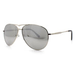 Mens Air Force Iconic Oversized Mirror Lens Metal Rim Officer Sunglasses