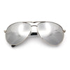 Mens Air Force Iconic Oversized Mirror Lens Metal Rim Officer Sunglasses