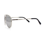 Mens Air Force Iconic Oversized Mirror Lens Metal Rim Officer Sunglasses