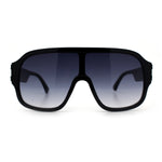 Oversized Racer Shield Plastic Bold Mogul Mobster Sunglasses