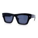 Womens Fancy Retro Thick Horn Rim Rectangular Plastic Sunglasses