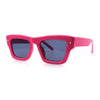 Womens Fancy Retro Thick Horn Rim Rectangular Plastic Sunglasses