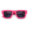 Womens Fancy Retro Thick Horn Rim Rectangular Plastic Sunglasses