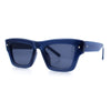 Womens Fancy Retro Thick Horn Rim Rectangular Plastic Sunglasses