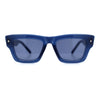 Womens Fancy Retro Thick Horn Rim Rectangular Plastic Sunglasses