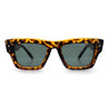 Womens Fancy Retro Thick Horn Rim Rectangular Plastic Sunglasses