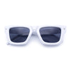 Womens Fancy Retro Thick Horn Rim Rectangular Plastic Sunglasses