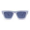 Womens Fancy Retro Thick Horn Rim Rectangular Plastic Sunglasses