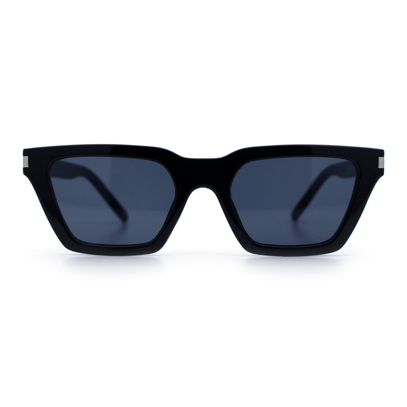 Womens Retro Triangular Rectangle Squared Cat Eye Plastic Sunglasses