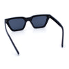 Womens Retro Triangular Rectangle Squared Cat Eye Plastic Sunglasses