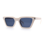 Womens Retro Triangular Rectangle Squared Cat Eye Plastic Sunglasses