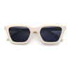 Womens Retro Triangular Rectangle Squared Cat Eye Plastic Sunglasses