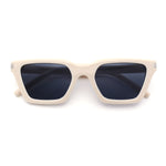 Womens Retro Triangular Rectangle Squared Cat Eye Plastic Sunglasses