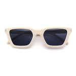 Womens Retro Triangular Rectangle Squared Cat Eye Plastic Sunglasses