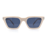 Womens Retro Triangular Rectangle Squared Cat Eye Plastic Sunglasses