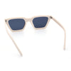 Womens Retro Triangular Rectangle Squared Cat Eye Plastic Sunglasses