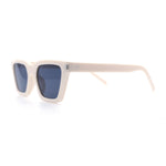 Womens Retro Triangular Rectangle Squared Cat Eye Plastic Sunglasses