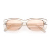 Womens Fancy Mod Fashion Rectangle Minimal Simple Plastic Sunglasses