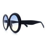 Womens XL Exaggerated Oversized Round Retro Mod Thick Plastic Sunglasses