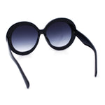 Womens XL Exaggerated Oversized Round Retro Mod Thick Plastic Sunglasses