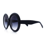 Womens XL Exaggerated Oversized Round Retro Mod Thick Plastic Sunglasses