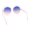 Womens XL Exaggerated Oversized Round Retro Mod Thick Plastic Sunglasses