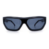 80s Narrow Rectangle Sport Monoblock Shield Plastic Sunglasses