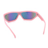 80s Narrow Rectangle Sport Monoblock Shield Plastic Sunglasses