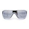 80s Narrow Rectangle Sport Monoblock Shield Plastic Sunglasses