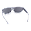 80s Narrow Rectangle Sport Monoblock Shield Plastic Sunglasses