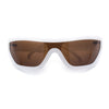 80s Narrow Rectangle Sport Monoblock Shield Plastic Sunglasses