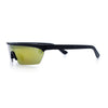 80s Half Rim Narrow Rectangle Shield Retro Plastic Sport Plastic Sunglasses