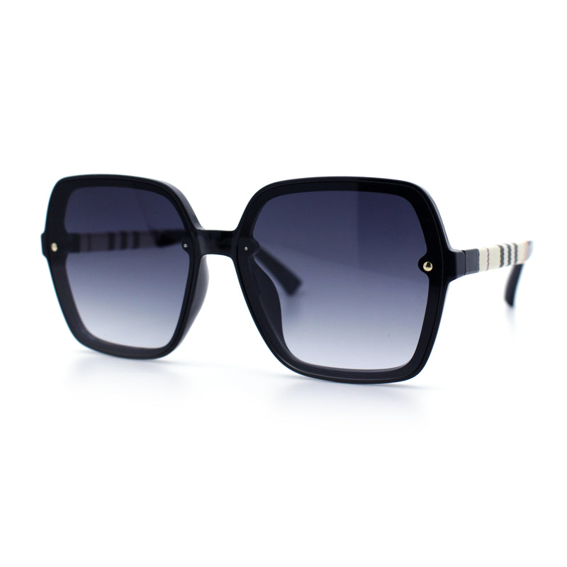 Womens 90s Rectangle Butterfly Designer Style Plastic Fashion Sunglasses