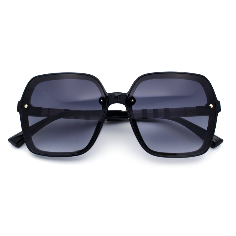 Womens 90s Rectangle Butterfly Designer Style Plastic Fashion Sunglasses