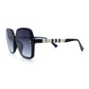 Womens 90s Rectangle Butterfly Designer Style Plastic Fashion Sunglasses