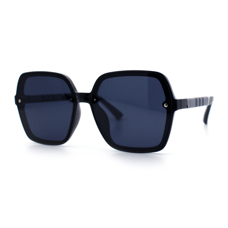 Womens 90s Rectangle Butterfly Designer Style Plastic Fashion Sunglasses