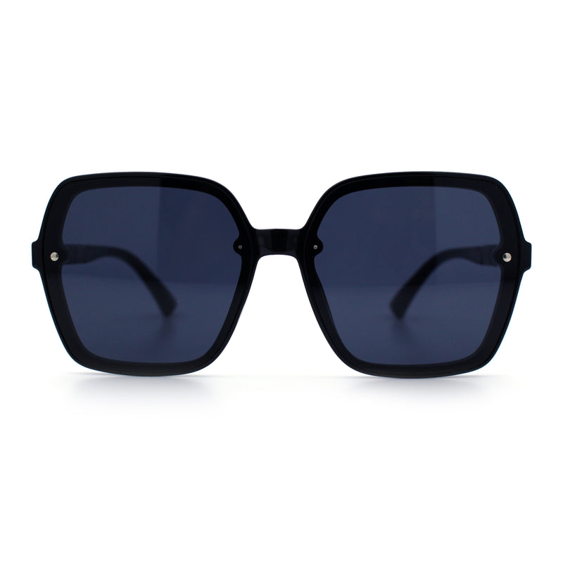 Womens 90s Rectangle Butterfly Designer Style Plastic Fashion Sunglasses