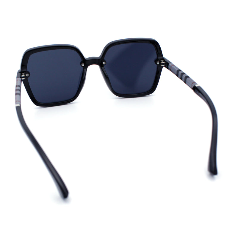 Womens 90s Rectangle Butterfly Designer Style Plastic Fashion Sunglasses
