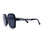 Womens 90s Rectangle Butterfly Designer Style Plastic Fashion Sunglasses