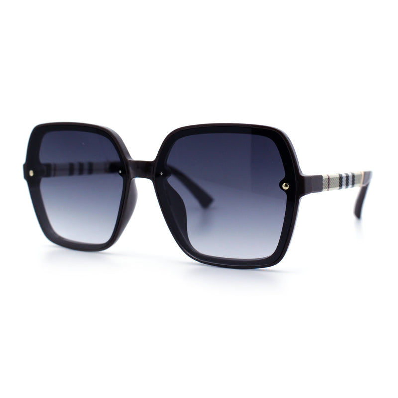Womens 90s Rectangle Butterfly Designer Style Plastic Fashion Sunglasses