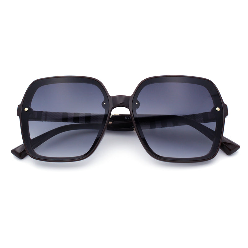 Womens 90s Rectangle Butterfly Designer Style Plastic Fashion Sunglasses