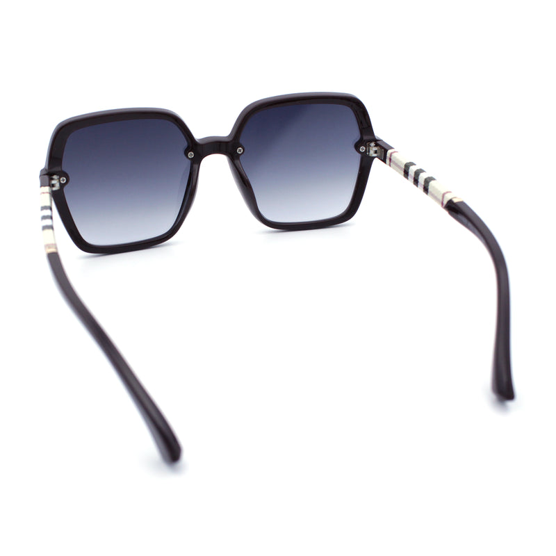 Womens 90s Rectangle Butterfly Designer Style Plastic Fashion Sunglasses
