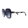 Womens 90s Rectangle Butterfly Designer Style Plastic Fashion Sunglasses