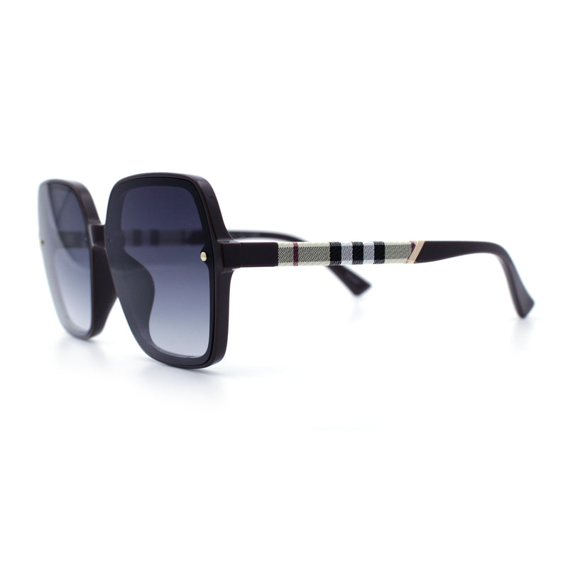 Womens 90s Rectangle Butterfly Designer Style Plastic Fashion Sunglasses