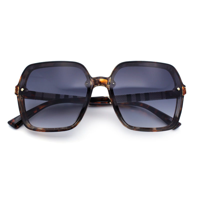 Womens 90s Rectangle Butterfly Designer Style Plastic Fashion Sunglasses