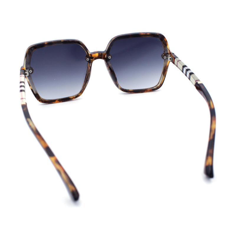 Womens 90s Rectangle Butterfly Designer Style Plastic Fashion Sunglasses