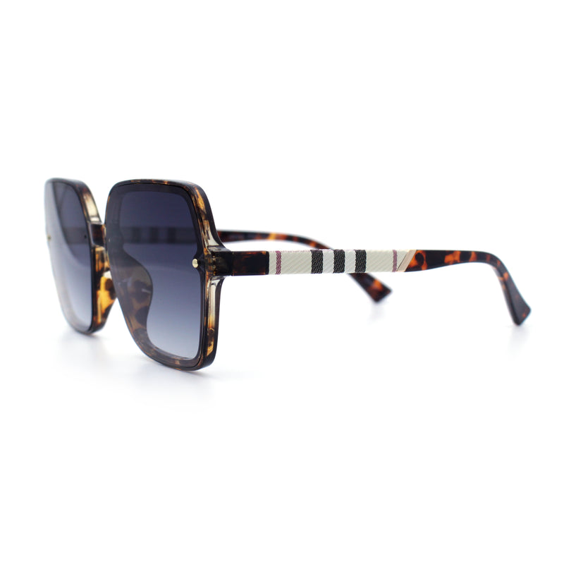 Womens 90s Rectangle Butterfly Designer Style Plastic Fashion Sunglasses