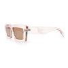 Womens 80s Mod Square Cat Eye Narrow Rectangle Thick Plastic Sunglasses