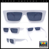 Womens 80s Mod Square Cat Eye Narrow Rectangle Thick Plastic Sunglasses