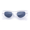 Womens Classy Mod Thick Plastic Triangular Cat Eye Rectangle Sunglasses